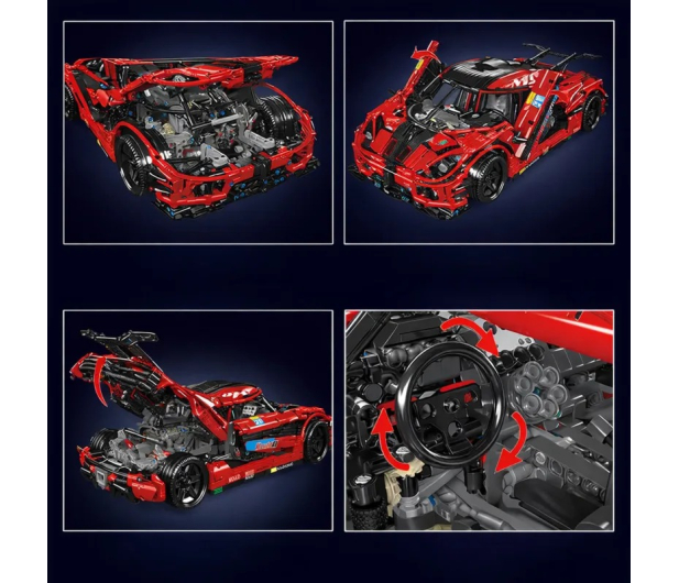 Mould King Klocki konstrukcyjne Supersamochód Koenigsegg 3063 el. - 1551541 - zdjęcie 3